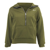 ChiComfort luxe Dames half zip sweater Groen ChiComfort luxe Dames half zip sweater Groen