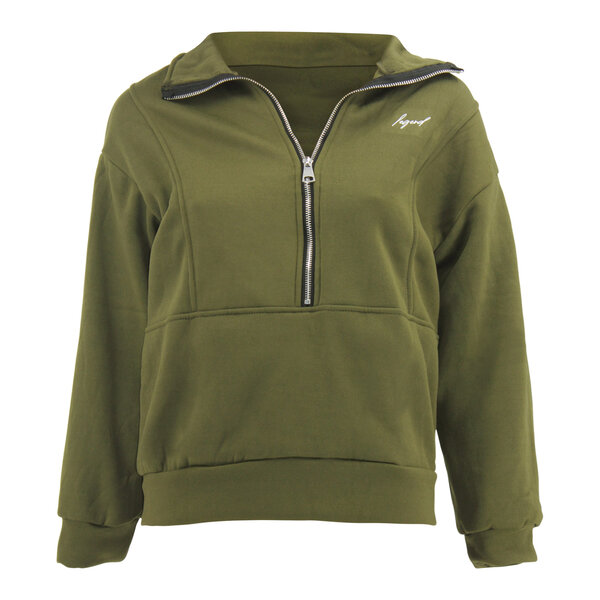 ChiComfort luxe Dames half zip sweater Groen ChiComfort luxe Dames half zip sweater Groen
