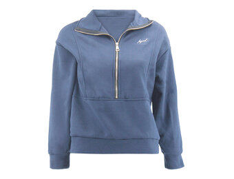 ChiComfort luxe Dames half zip sweater Navy