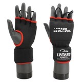 New mexican gel wrap Inner gloves Kids/Adults Black-Red - Copy