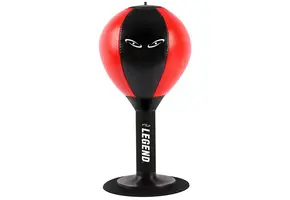 HITBUDDY - DRAAGBARE BOKSBAL VEGAN LEDER Rood