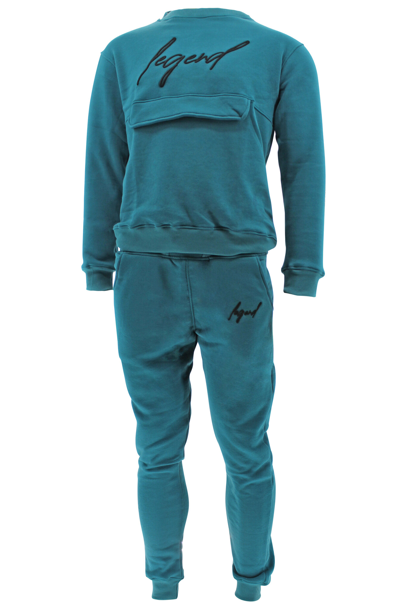Joggingpak sweater Heren/Dames signature Milano Petrol