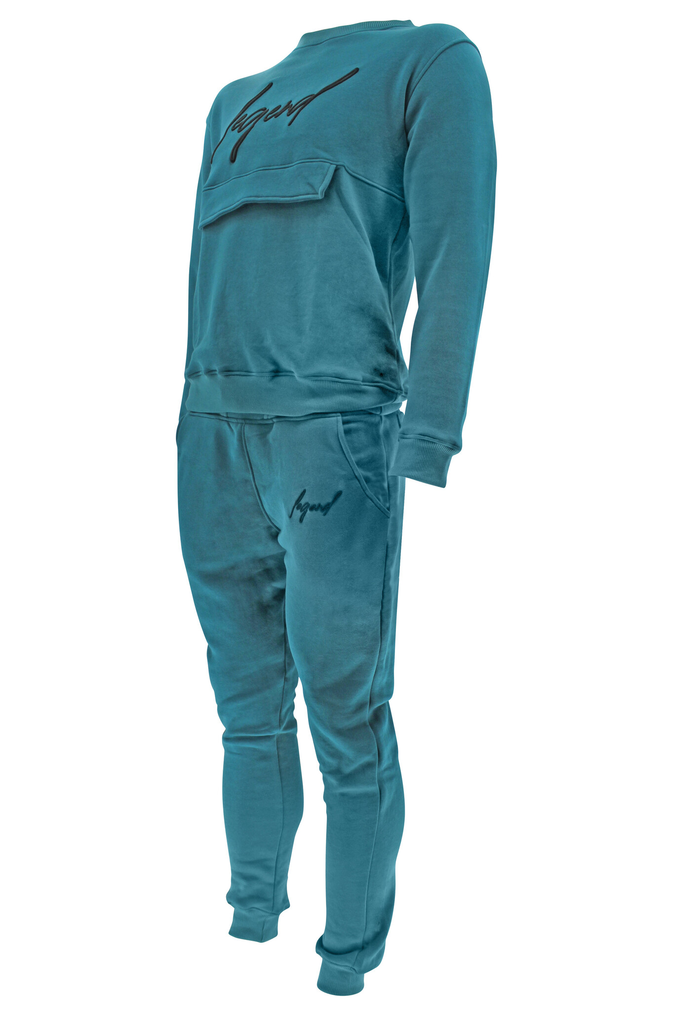 Joggingpak sweater Heren/Dames signature Milano Petrol Joggingpak sweater Heren/Dames signature Milano Petrol