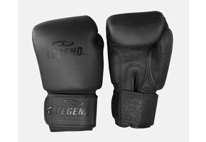 Thai Series 2.0 Men's/Women's Boxing Gloves Matte Black Leather - Copy