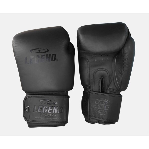 Thai Series 2.0 Men's/Women's Boxing Gloves Matte Black Leather - Copy