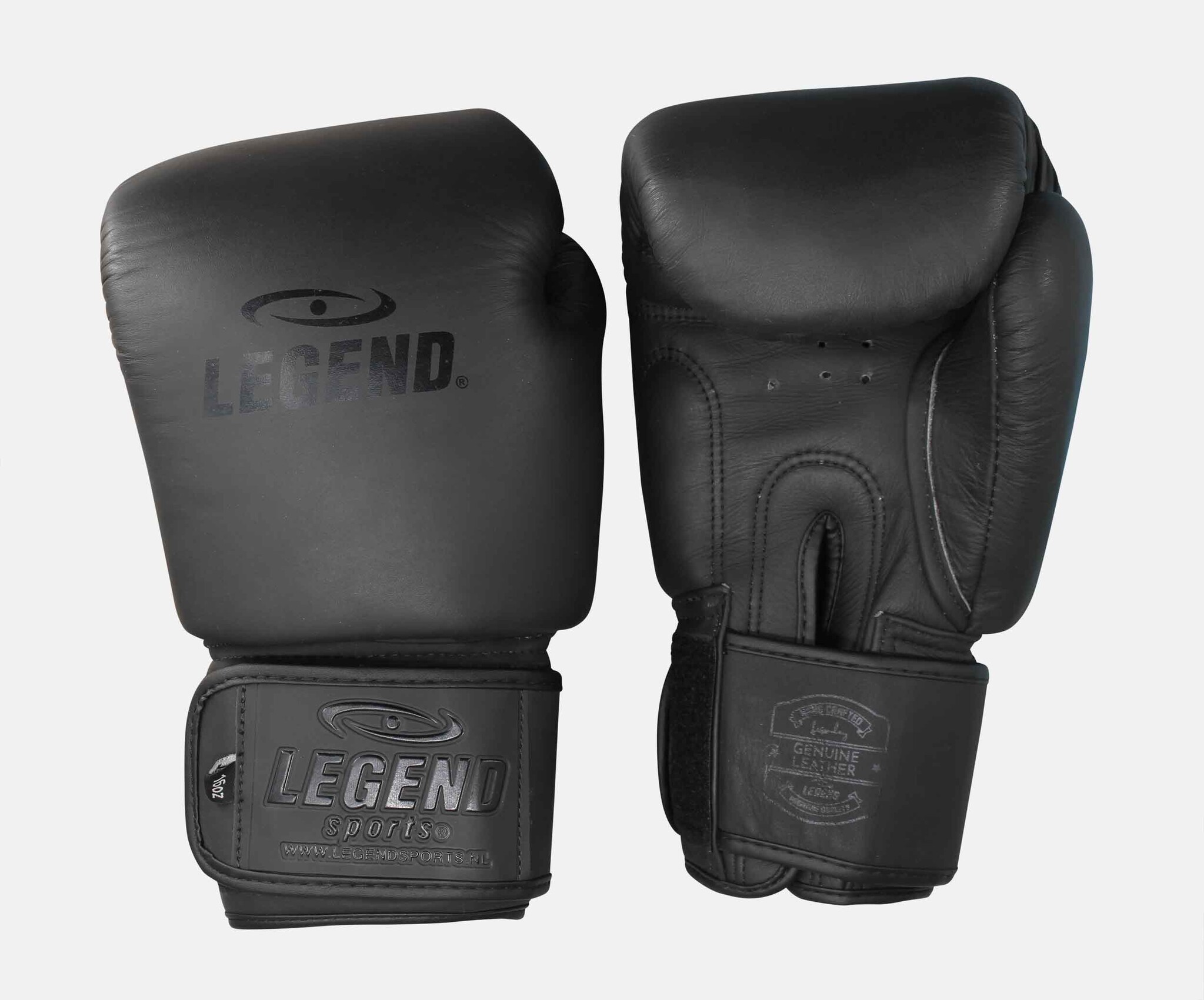 Thai Series 2.0 Men's/Women's Boxing Gloves Matte Black Leather - Copy