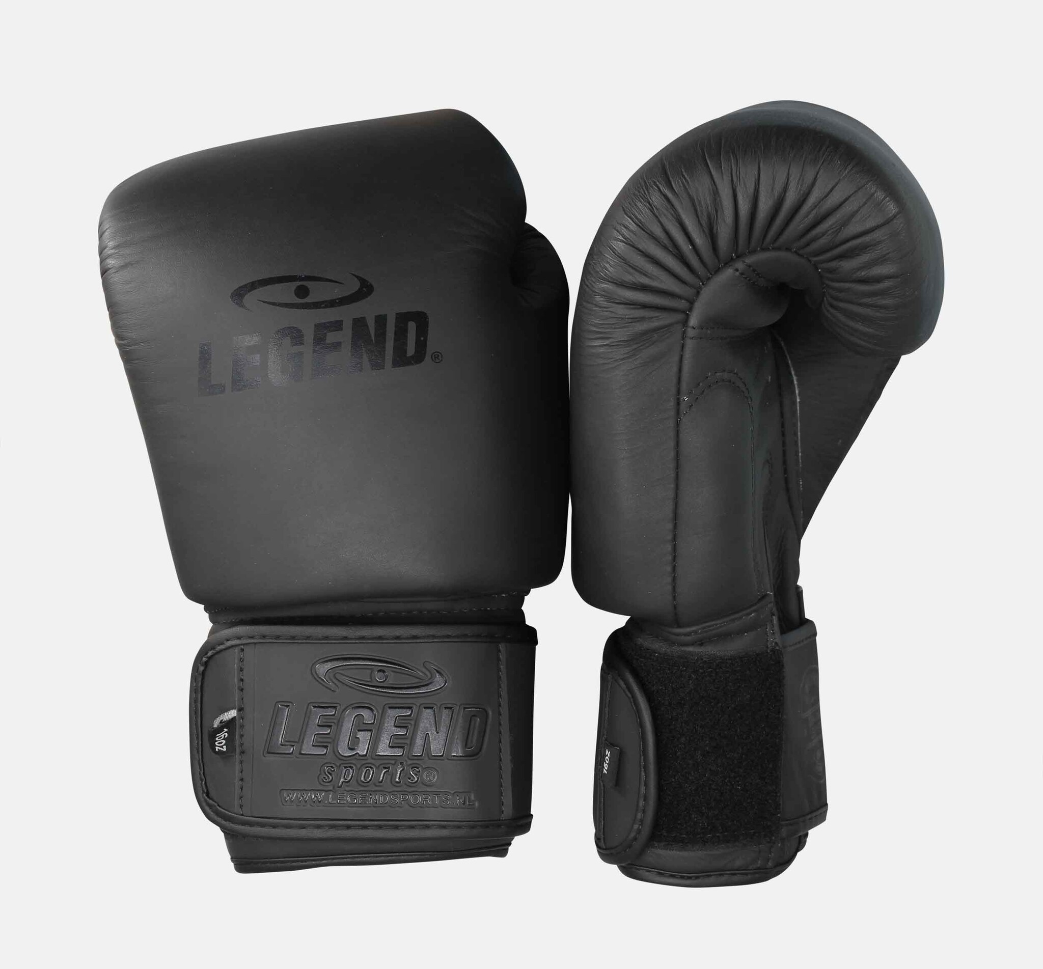 Thai Series 2.0 Men's/Women's Boxing Gloves Matte Black Leather - Copy