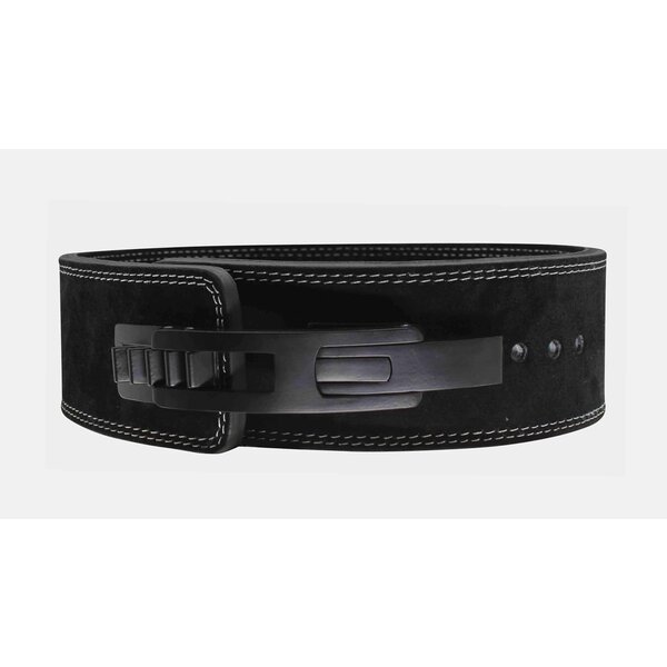 PowerLifting Belt Dames/Heren Zwart Leer – Aanpasbare Sluiting voor Krachttraining PowerLifting Belt Dames/Heren Zwart Leer – Aanpasbare Sluiting voor Krachttraining