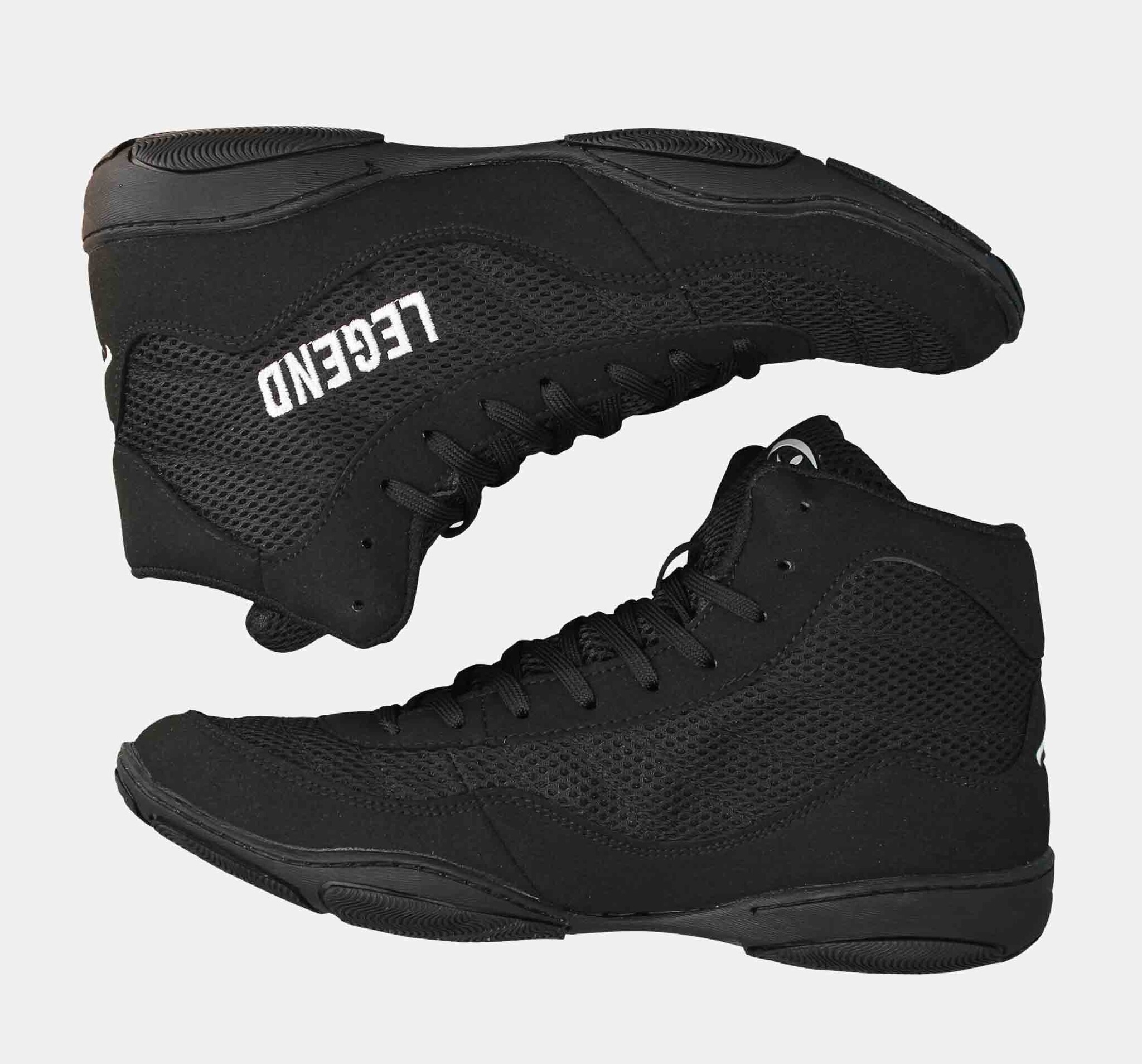 Boxing shoes, Krav Maga- Fitness- Wrestling shoes black mesh