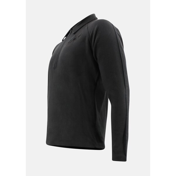 Sweater LA Luxe Lounge half zip zwart heren/dames katoen Sweater LA Luxe Lounge half zip zwart heren/dames katoen