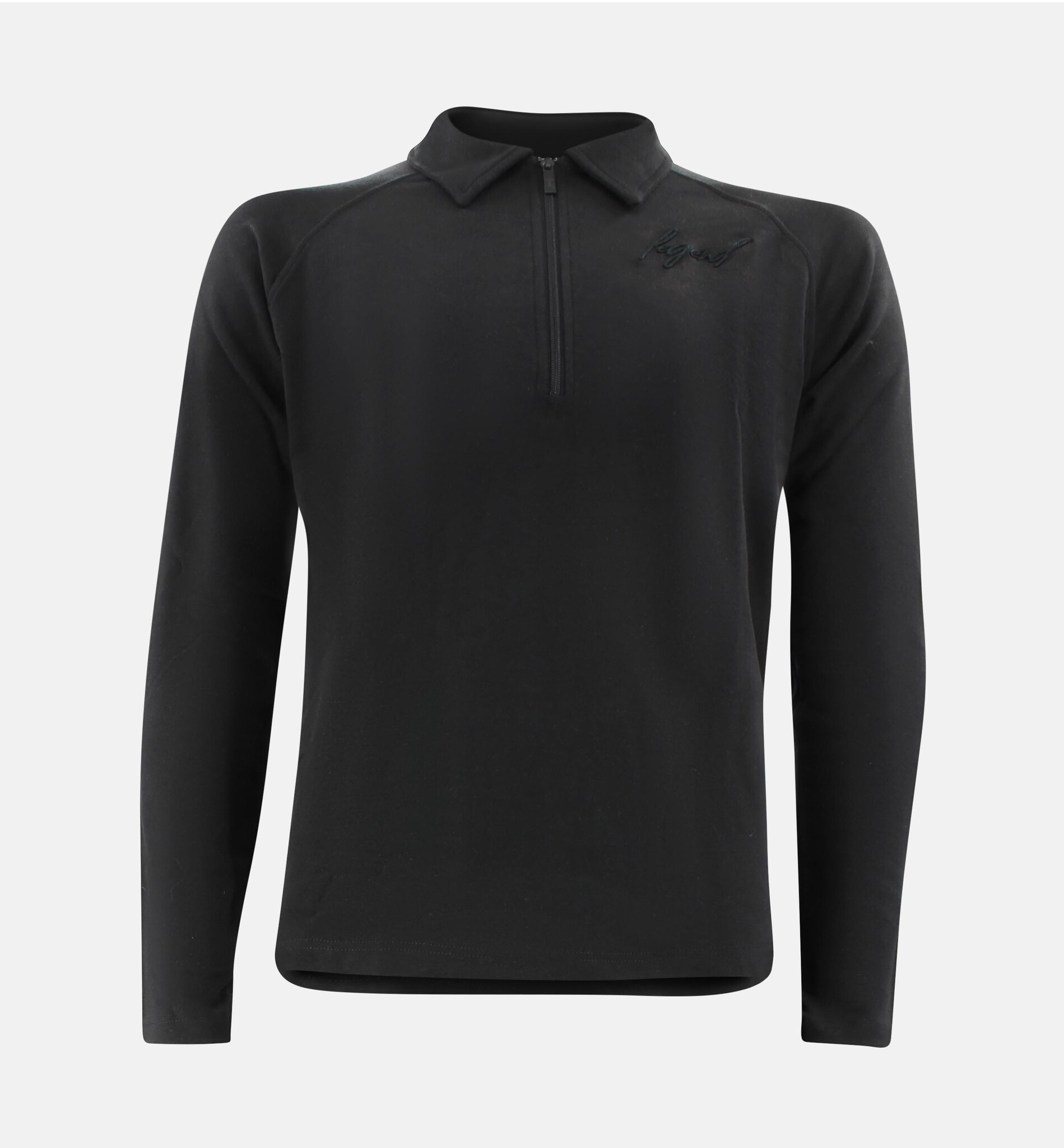 Sweater LA Luxe Lounge half zip zwart heren/dames katoen Sweater LA Luxe Lounge half zip zwart heren/dames katoen