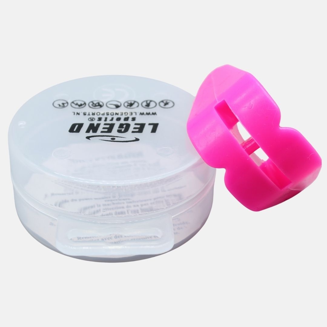 Gebitsbeschermer/Bitje voor beugel + ondertanden bescherming Roze Gebitsbeschermer/Bitje voor beugel + ondertanden bescherming Roze