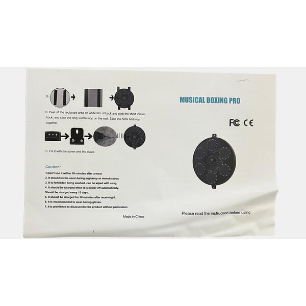 Bokszak muur StrikeSync music & reaction Bokszak muur StrikeSync music & reaction