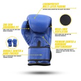 Powerfit & Protect Boxing Gloves Men/Women Blue PU