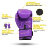 Powerfit & Protect Boxing Gloves Men/Women Purple PU