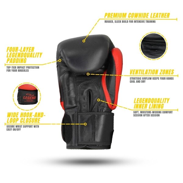 Thai Series 2.0 Boxing Gloves Men/Women Red Leather