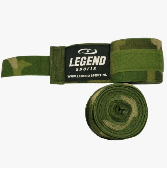 Boksbandages 4,5 Meter Heren/Dames Camo Army Boksbandages 4,5 Meter Heren/Dames Camo Army