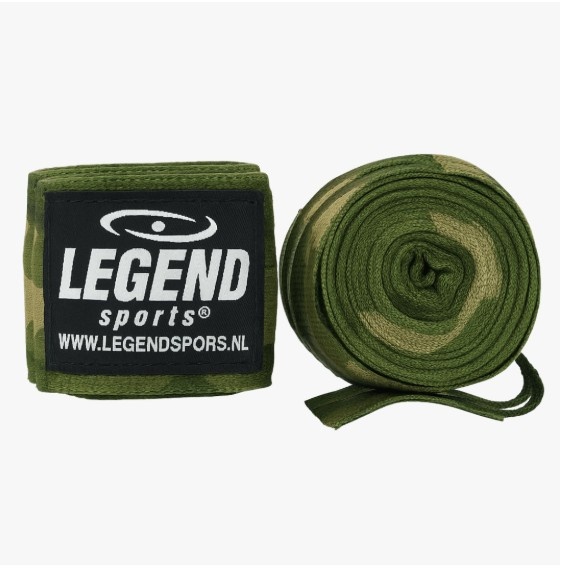 Boksbandages 4,5 Meter Heren/Dames Camo Army Boksbandages 4,5 Meter Heren/Dames Camo Army
