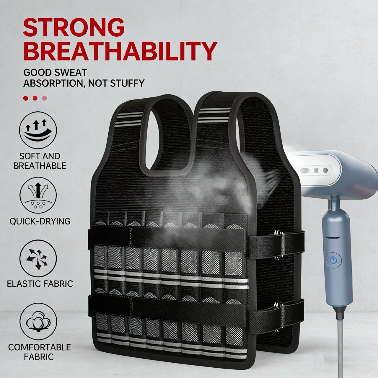 Weight vest 10kg  – Trainingsvest voor Hardlopen, Fitness & Krachttraining