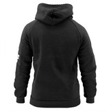 Hoodie dames/heren zwart fleece