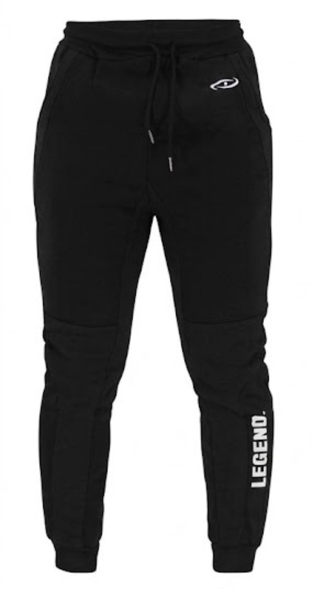 Joggingsbroek dames/heren zwart fleece