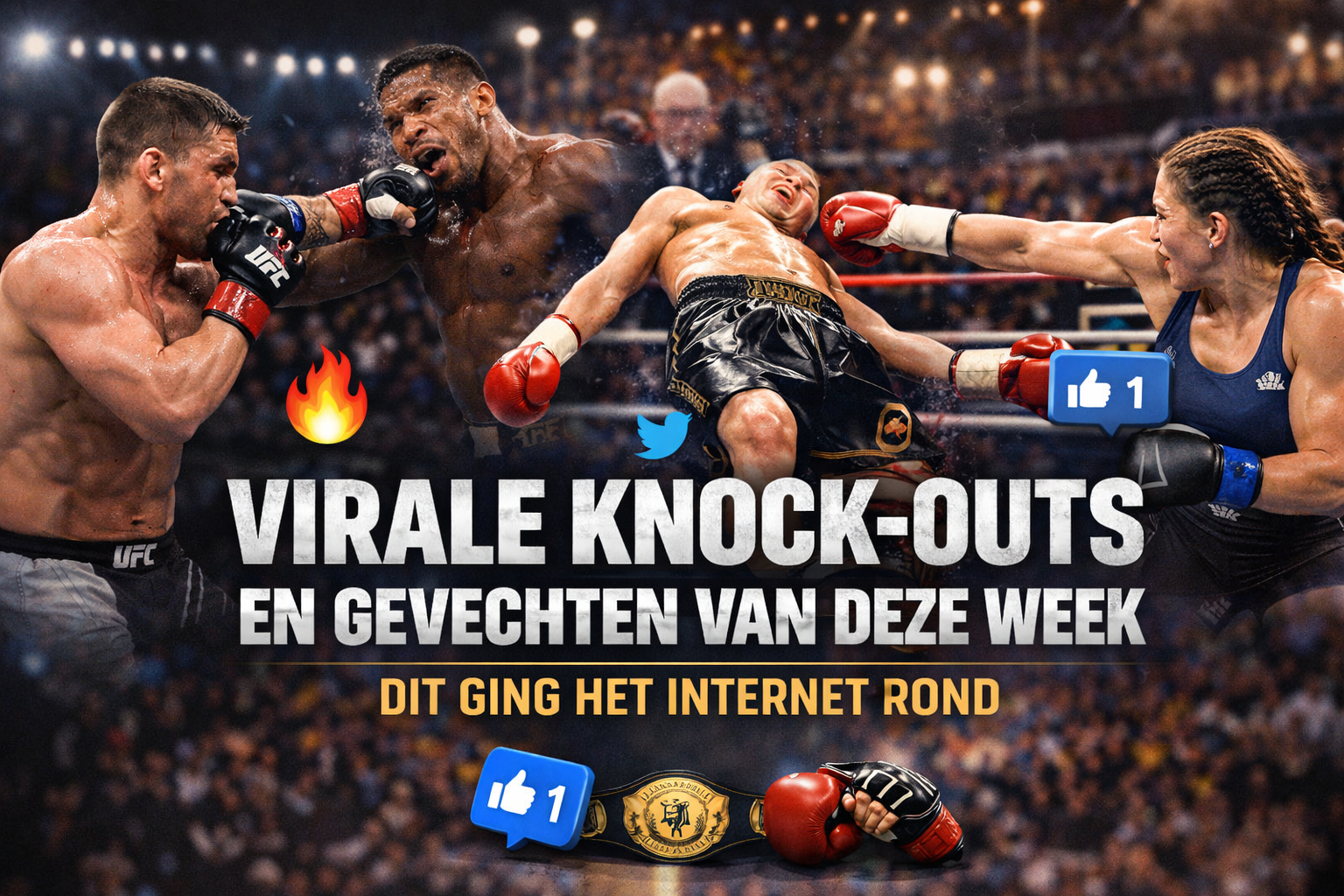 Virale knock-outs en gevechten van deze week: dit ging het internet rond