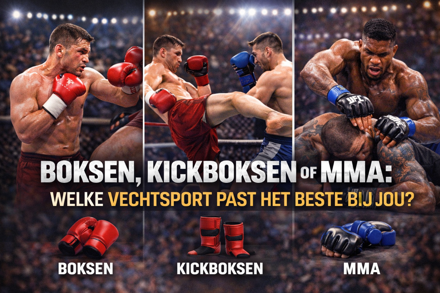 Boksen, kickboksen of MMA: welke vechtsport past het beste bij jou?