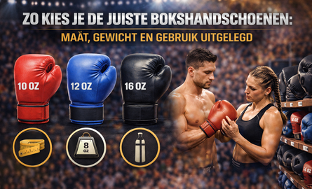 Zo kies je de juiste bokshandschoenen: maat, gewicht en gebruik uitgelegd
