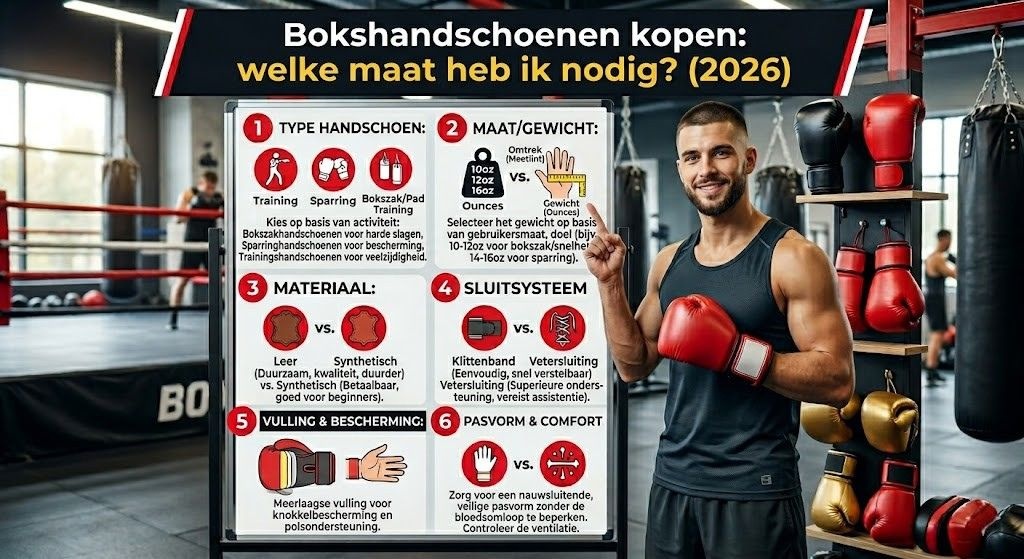 Bokshandschoenen kopen: welke maat heb ik nodig?