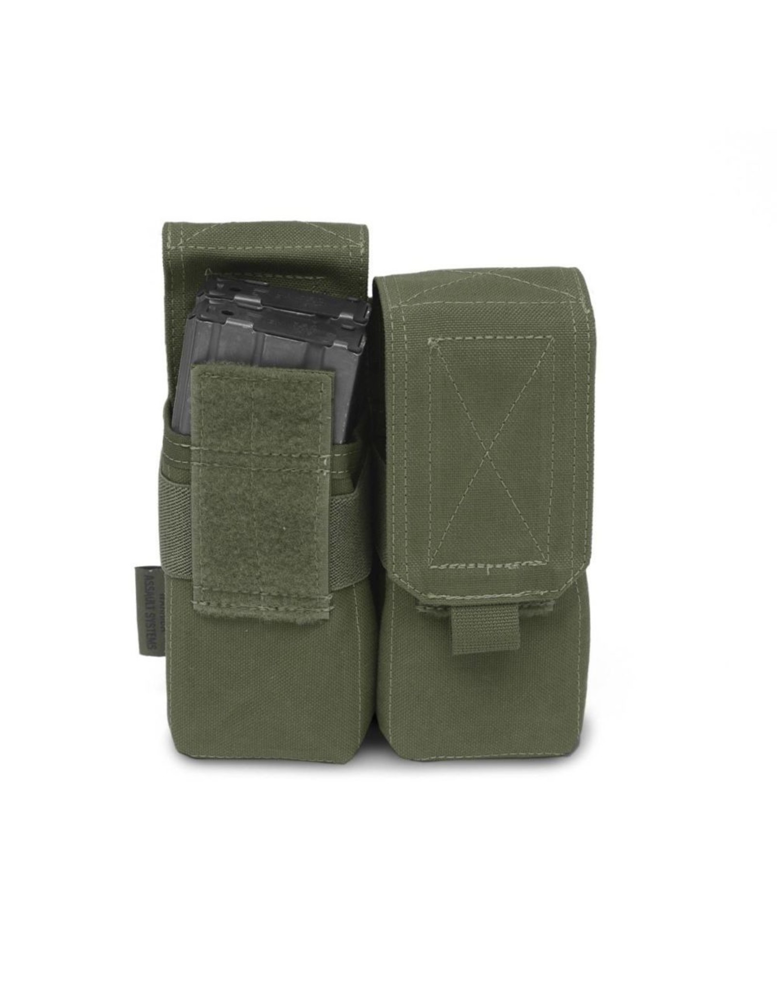 Warrior Elite OPS Double 5.56 M4 Mag Pouch - Olive Drab