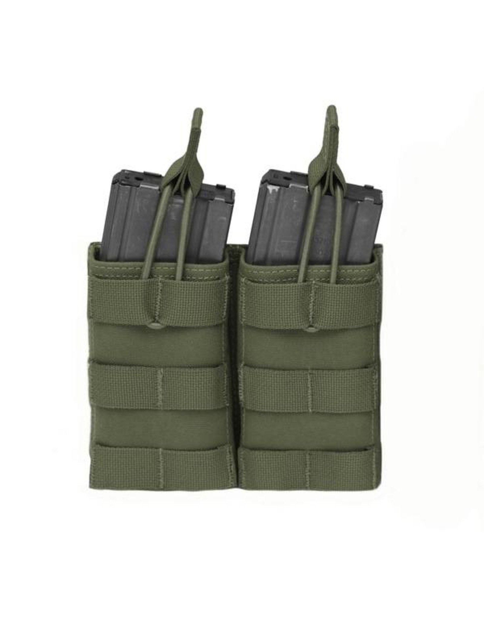 Warrior Double Open 5.56 Mag Bungee Retention - Olive Drab