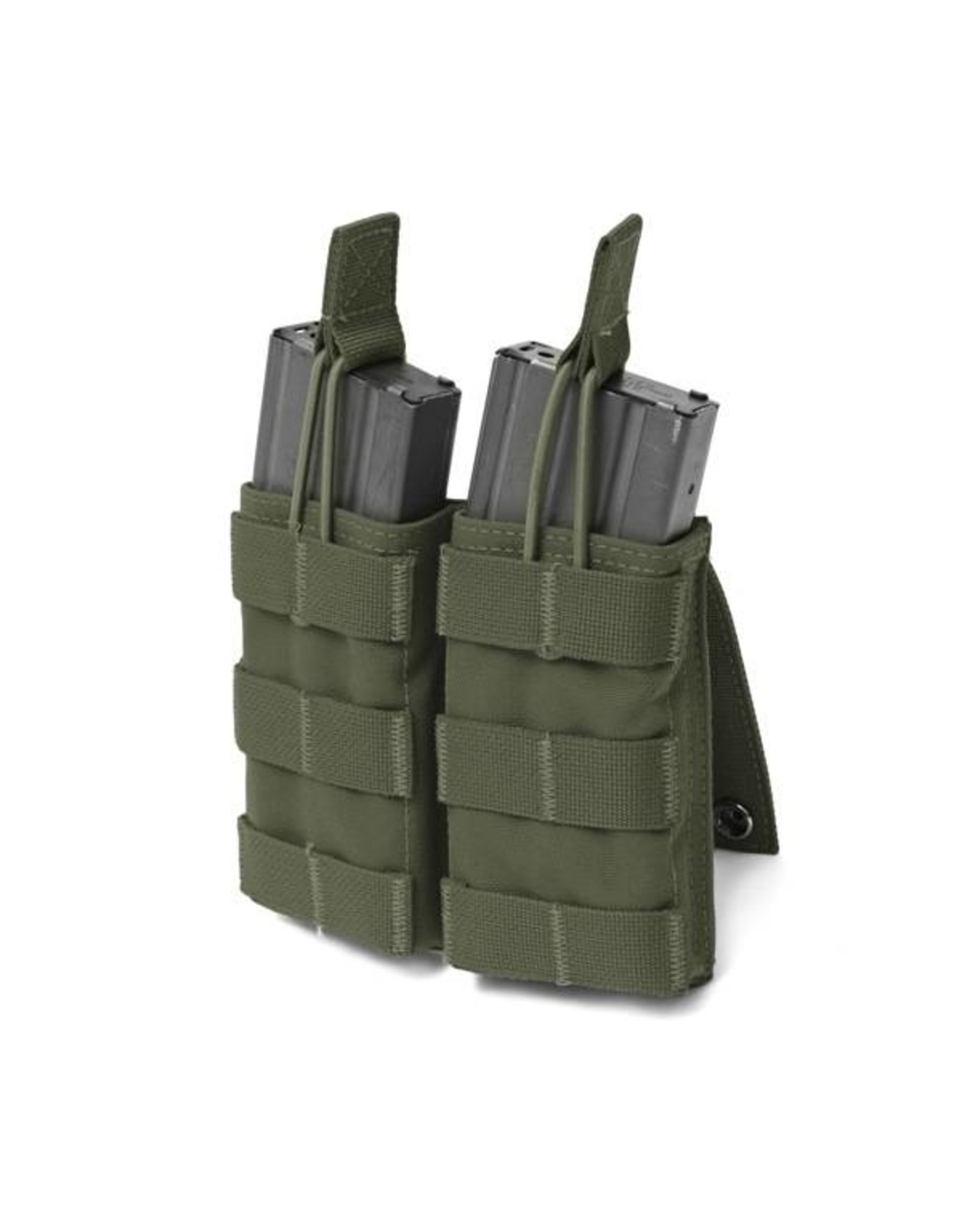 Warrior Double Open 5.56 Mag Bungee Retention - Olive Drab