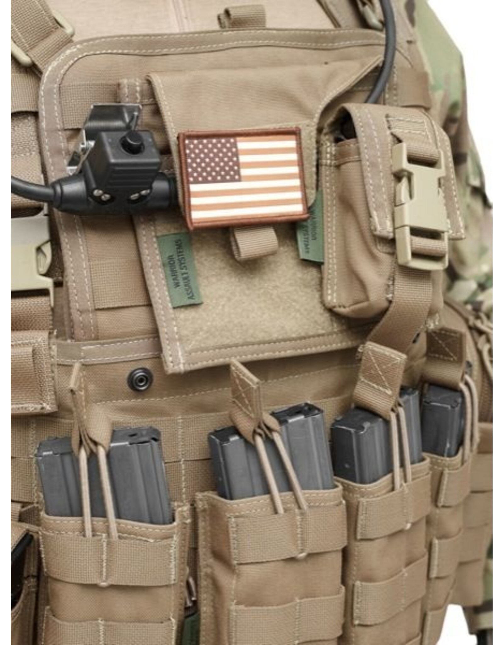 Warrior Large Admin Panel w Pistol Pouch - Coyote Tan