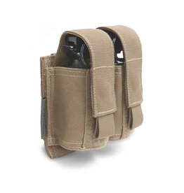 Warrior Double 40mm Grenade - Flashbang Pouch - Coyote Tan