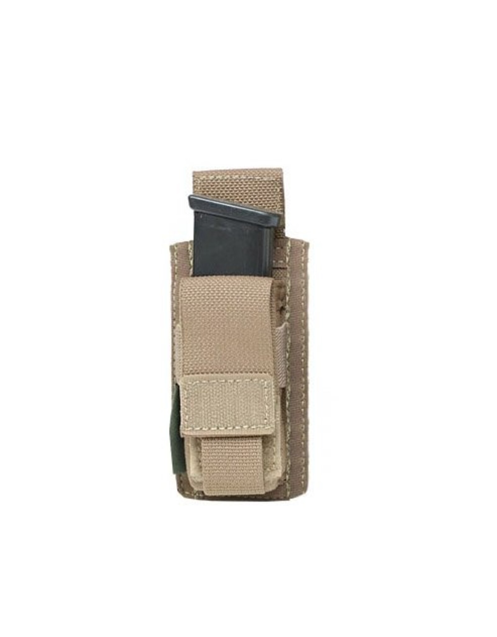 Warrior Direct Single 9mm Direct Action Pistol Mag Pouch - Coyote Tan