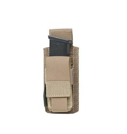 Warrior Direct Single 9mm Direct Action Pistol Mag Pouch - Coyote Tan