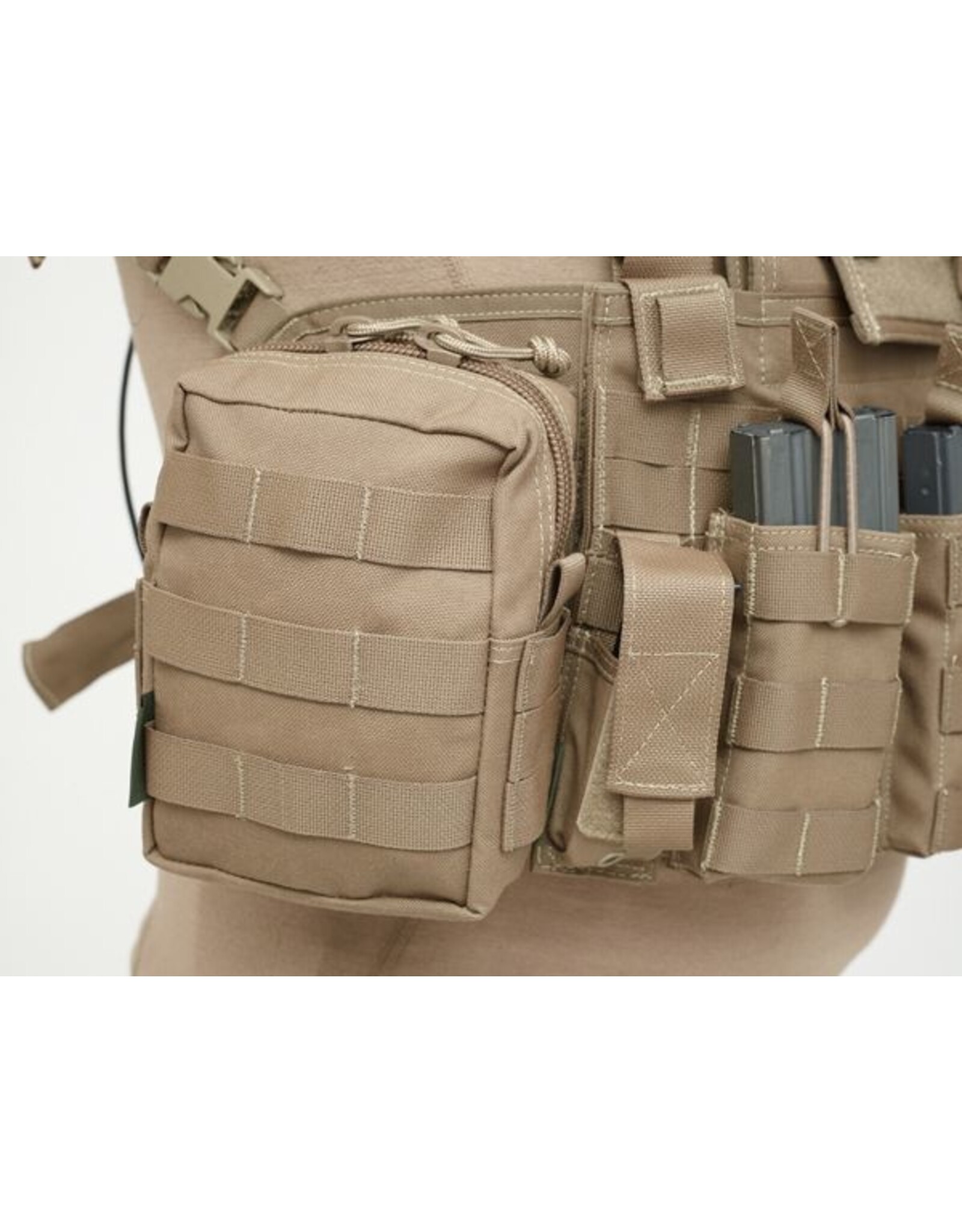 Warrior Direct Single 9mm Direct Action Pistol Mag Pouch - Coyote Tan