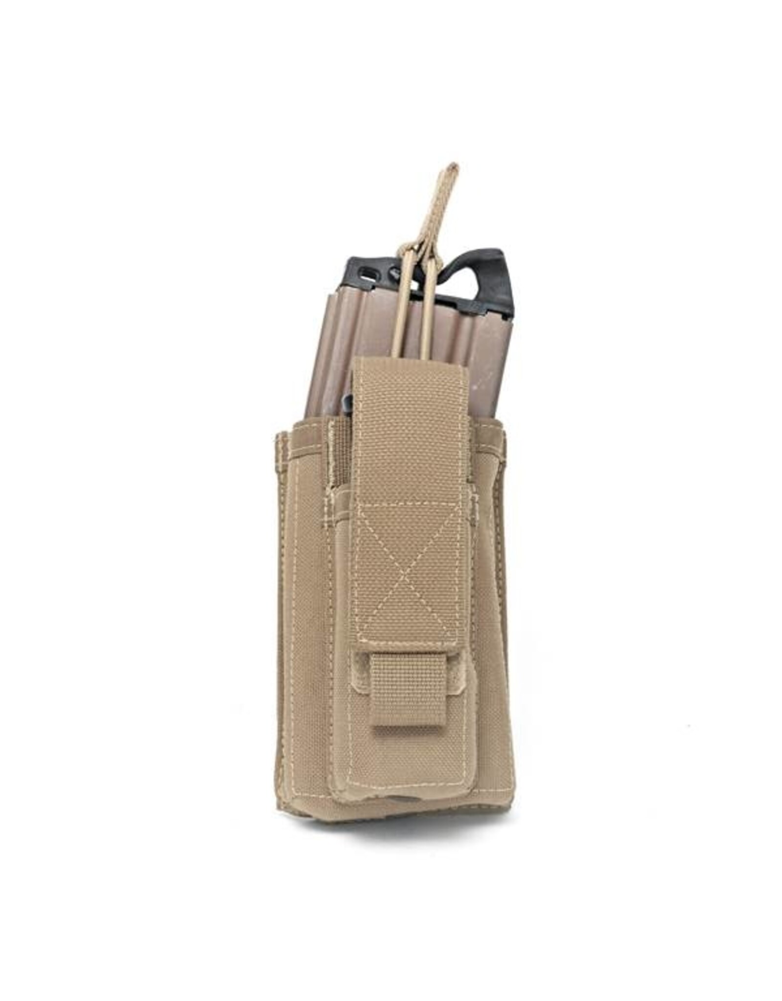 Warrior Single Open 5:56 Mag & 9mm Pouch - Coyote Tan