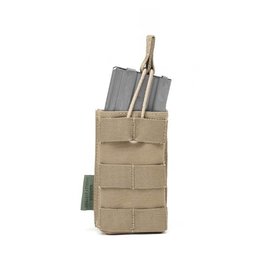Warrior Single Open 5.56 Mag Bungee Retention - Coyote Tan