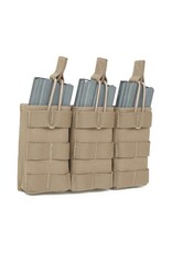 Warrior Triple Open 5.56 Mag Bungee Retention - Coyote Tan