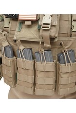 Warrior Triple Open 5.56 Mag Bungee Retention - Coyote Tan