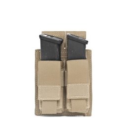 Warrior Elite OPS Direct Action Double 9mm Pistol Pouch - Coyote Tan