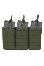 Warrior Triple Open 5.56 Mag Bungee Retention - Olive Drab