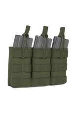 Warrior Triple Open 5.56 Mag Bungee Retention - Olive Drab