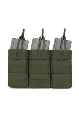 Warrior Triple Open 5.56 Mag Bungee Retention - Olive Drab