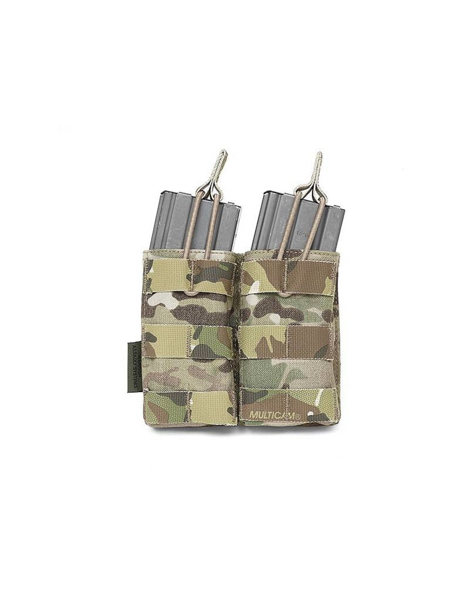 Warrior Double Open 5.56 Mag Bungee Retention - MultiCam