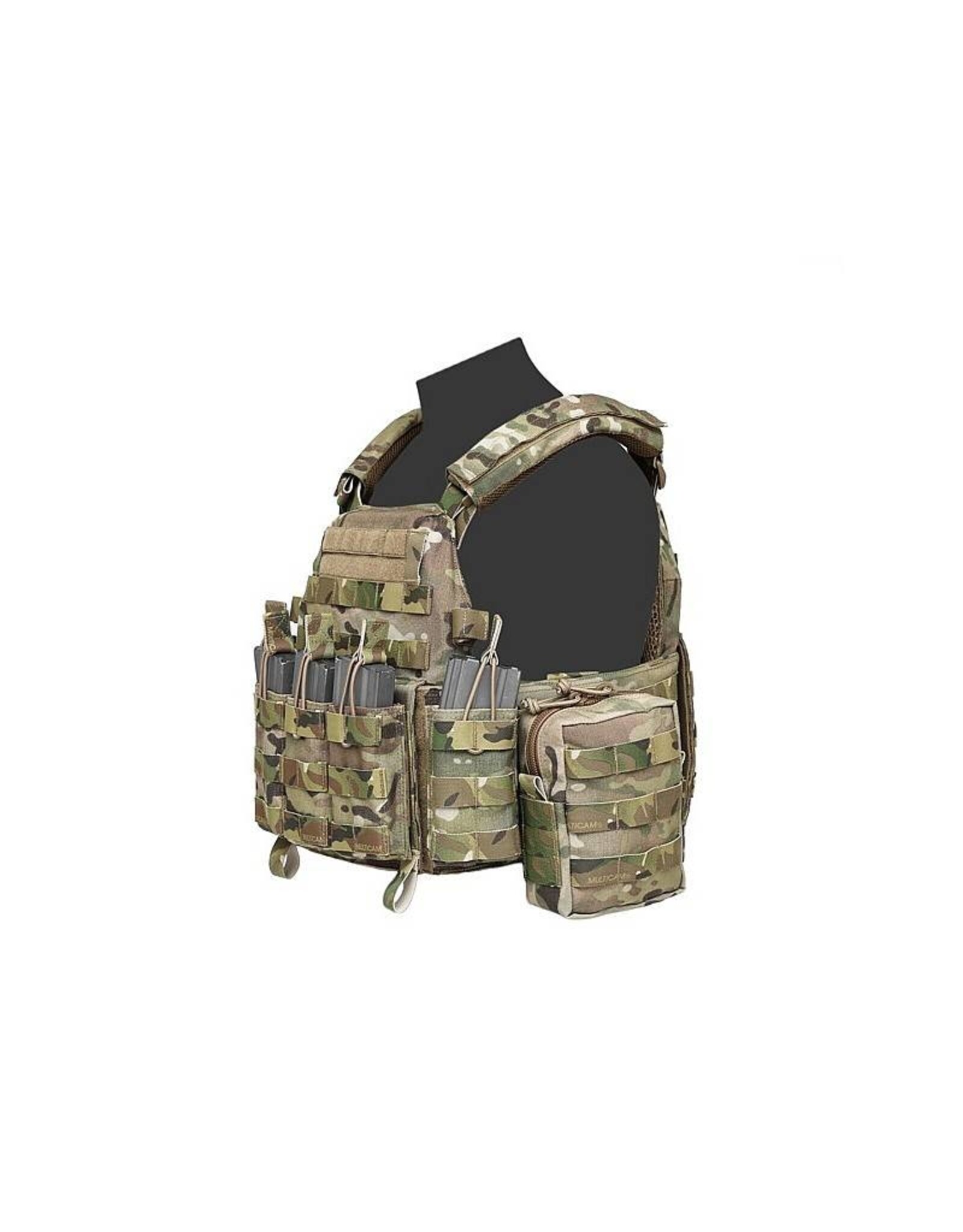 Warrior Single Open 5.56 Mag Bungee Retention - MultiCam