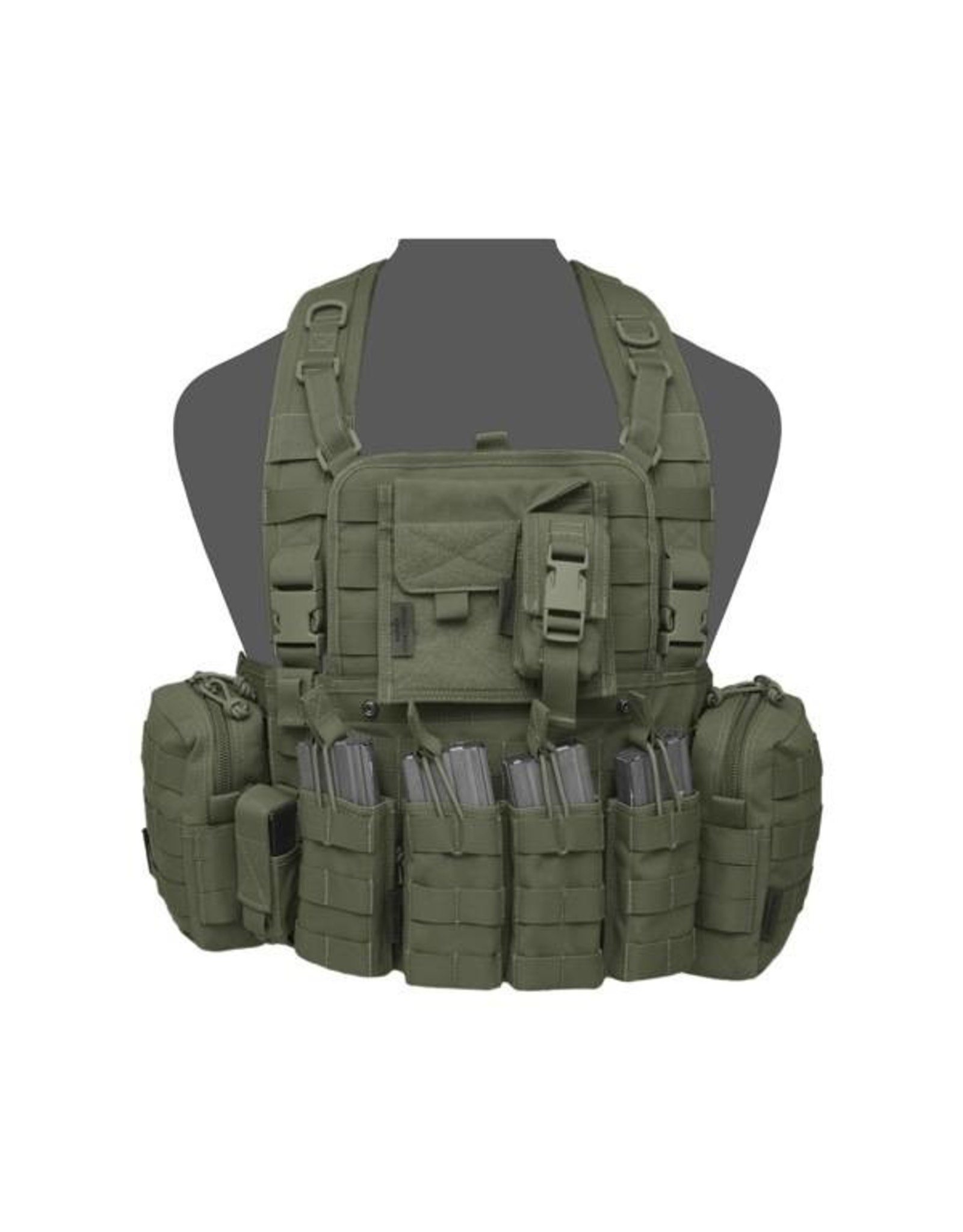 Warrior 901 Elite 4 Chest Rig - Olive Drab