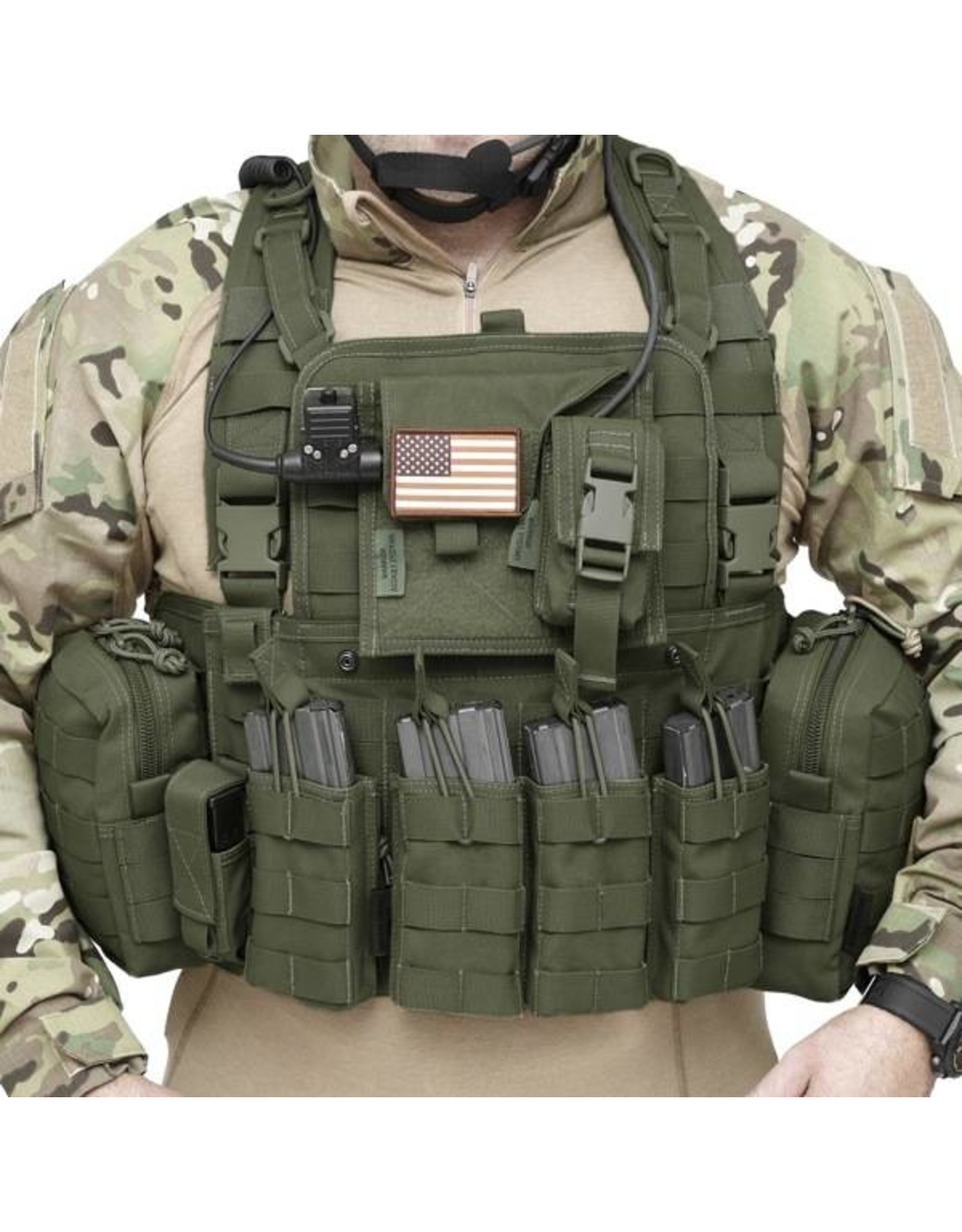 Warrior 901 Elite 4 Chest Rig - Olive Drab