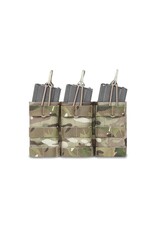 Warrior Triple Open 5.56 Mag Bungee Retention - MultiCam